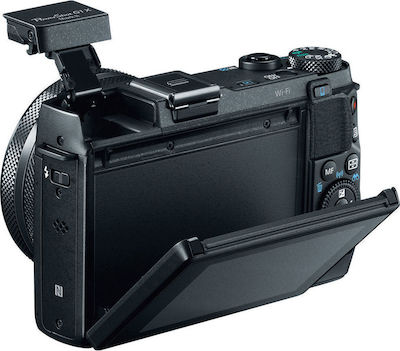 Canon PowerShot G1 X Mark II Kompakte Kamera 12.8MP Optischer Zoom 5x mit Bildschirmgröße 3.0" und Videoauflösung 1920 x 1080 Pixel Schwarz