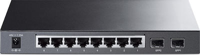 TP-LINK TL-SG2210P v3 Managed L2 PoE Switch με 8 Θύρες Ethernet και 2 SFP Θύρες