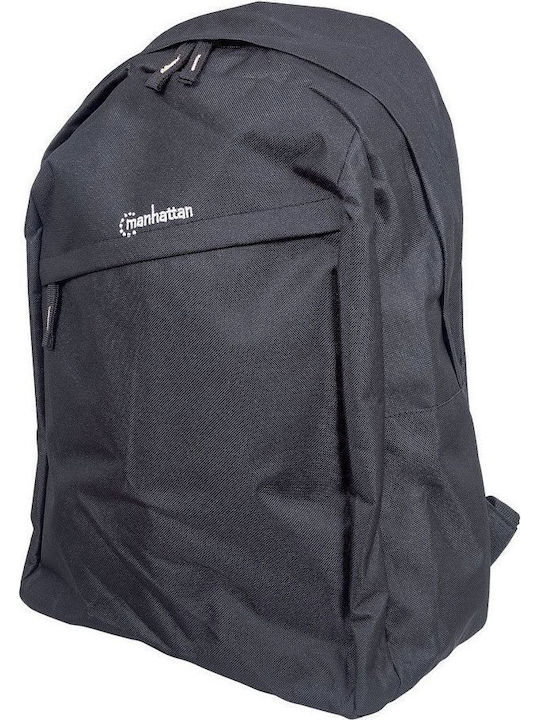 Manhattan Knappack Τσάντα Πλάτης για Laptop 15.6" σε Μαύρο χρώμα