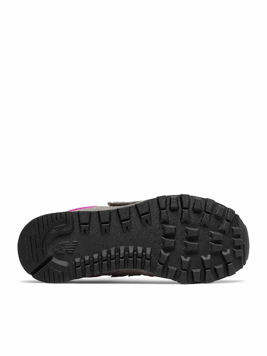 Lifestyle Παιδικά Sneakers με Σκρατς Γκρι