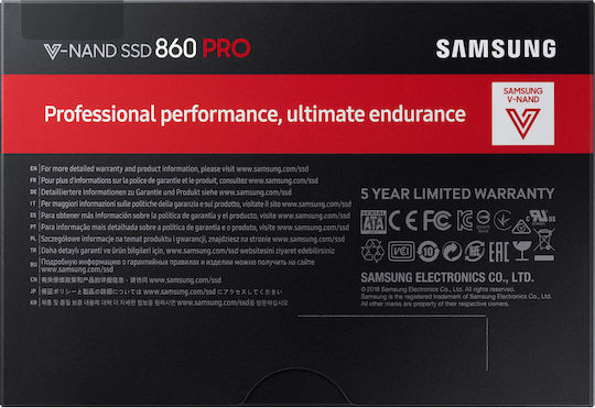 Samsung 860 Pro SSD 512GB 2.5'' SATA III MZ-76P512B/EU