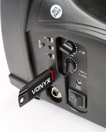 Vonyx ST-012 178.870 Αυτοενισχυόμενο Ηχείο PA 30W με Woofer 6.5" με Μπαταρία 28.5x16x17.5εκ.