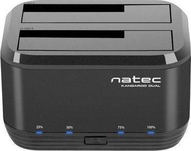 Natec NSD-0955 Docking Station for 2 Hard Drives SATA 2.5" / 3.5" with Connection USB 3.0 (NSD-0955)