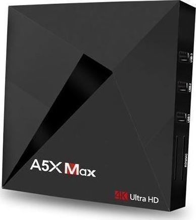 TV Box A5X Max Full HD cu WiFi 4GB RAM și 32GB Spațiu de Stocare cu Sistem de Operare Android 8.1