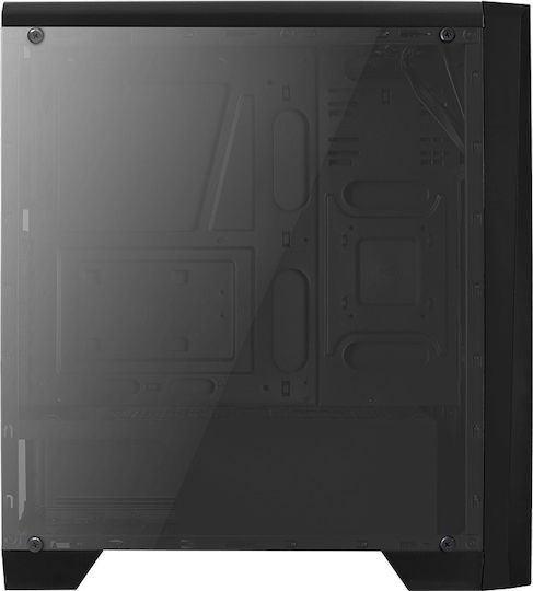 Aerocool Cylon Gaming Midi Tower Computer Case with Side Window and RGB Lighting Black