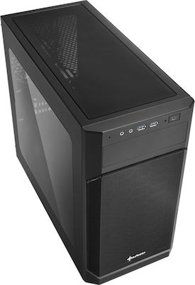 Sharkoon V1000 Window Gaming Midi Tower Κουτί Υπολογιστή Μαύρο