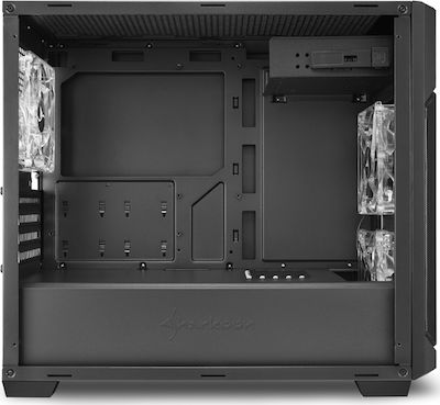 Sharkoon V1000 Window Gaming Midi Tower Κουτί Υπολογιστή Μαύρο
