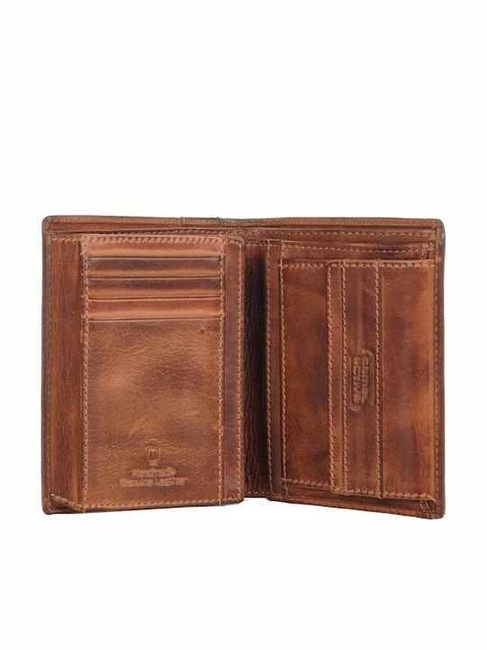 Melbourne Leather Men's Wallet Classic Tabac Brown