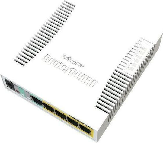 MikroTik RB260GSP Unmanaged L2 Switch with 5 Gigabit (1Gbps) Ethernet Ports and 1 SFP Port