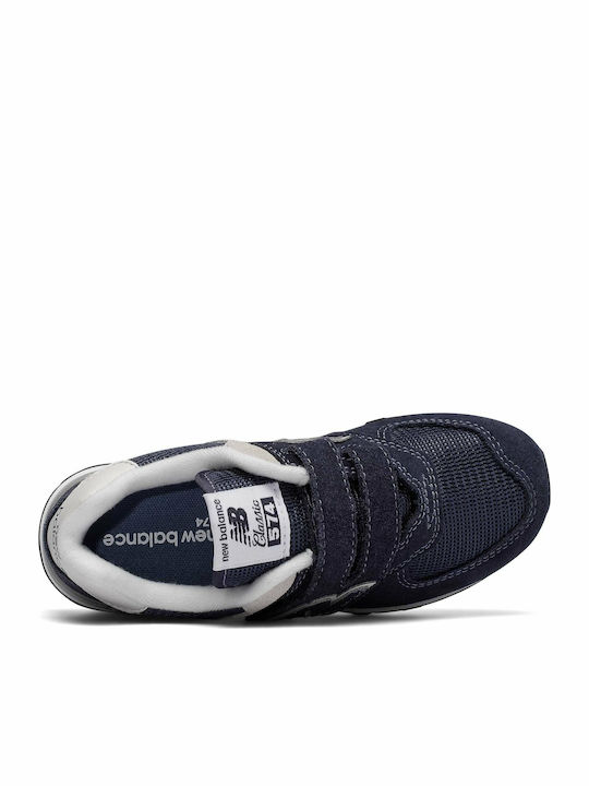 574 Classic Kids Sneakers with Scratch Navy Blue