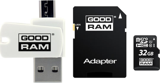 GoodRAM M1A4 microSDHC 32GB Class 10 U1 UHS-I with Adapter