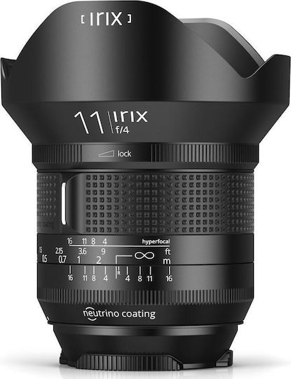 Irix Full Frame Φωτογραφικός Φακός Firefly 11mm f/4.0 Wide Angle για Canon EF Mount Μαύρος