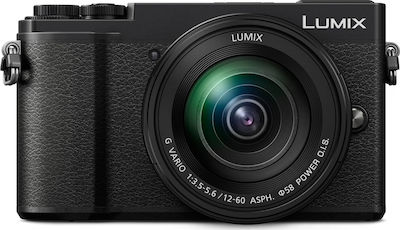 Panasonic Mirrorless Φωτογραφική Μηχανή Lumix GX9 Micro Four Thirds (4/3") Kit (G Vario 12-60mm F3.5-5.6 Asph. Power OIS) Black