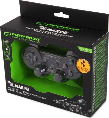 Esperanza Marine Wireless Gamepad for PS3 Black