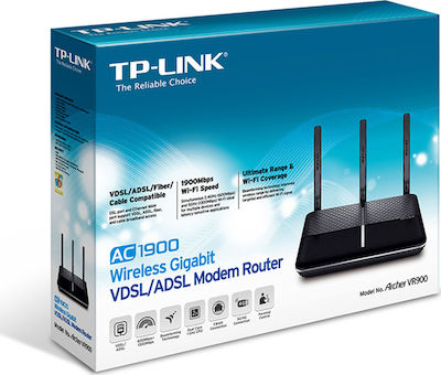 TP-LINK Archer VR900 v2 Ασύρματο VDSL2 Modem Router με 4 Θύρες Gigabit