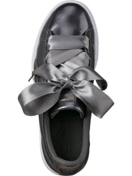 PUMA Basket Heart Lunar Lux Ασημί