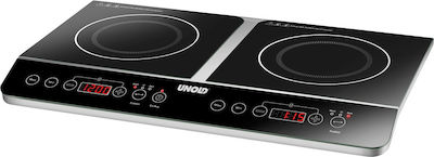 Unold Countertop Burner Induktion Double Schwarz