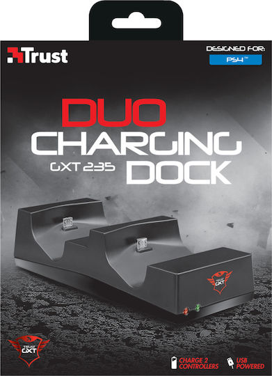 Trust GXT 235 Duo Charging Dock Controller-Ladestation 2 Controller PS4 Schwarz