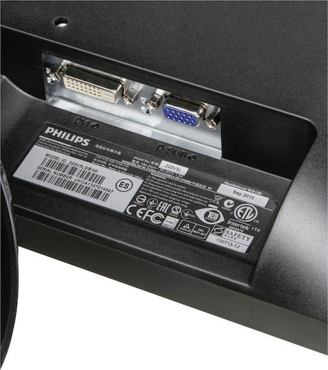 Philips 223V5LSB TN Monitor 21.5" FHD 1920x1080 με Χρόνο Απόκρισης 5ms GTG