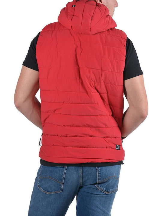 Geacă Fără Mâneci De Iarnă Puffer Roșie