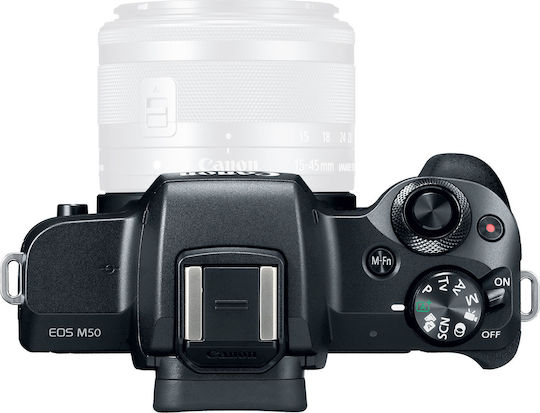 Canon EOS M50 Mirrorless Φωτογραφική Μηχανή Body Μαύρη