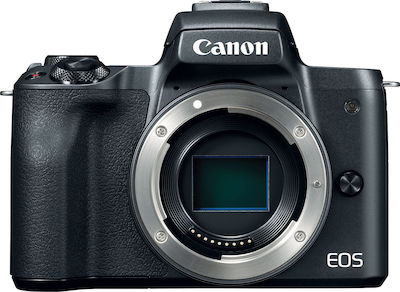 Canon EOS M50 Mirrorless Camera Crop Frame Kit (EF-M 15-45mm F3.5-6.3 IS STM) Black