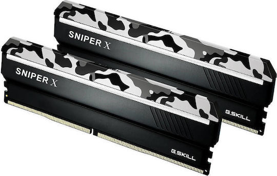G.Skill Sniper X DDR4 16GB RAM με 2x8GB Modules και Ταχύτητα 3200 για Desktop
