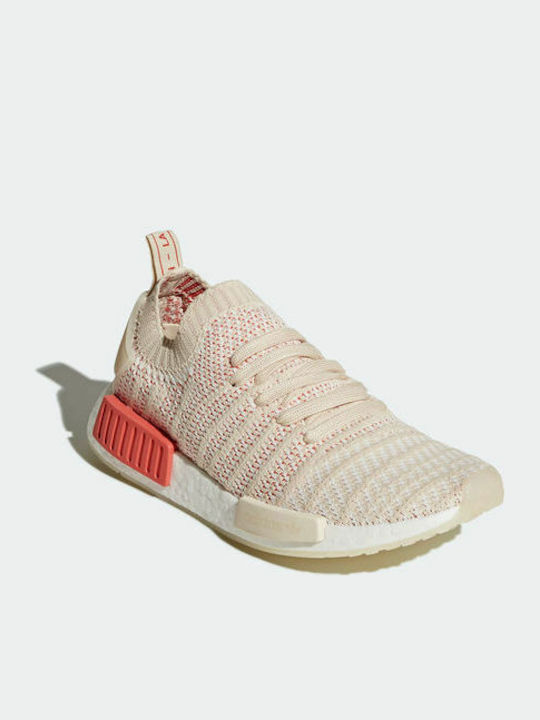 Nmd R1 Stlt Pk Cloud White Primeknit Clearance Adidas Originals Nmd R1 Stlt  Primeknit White
