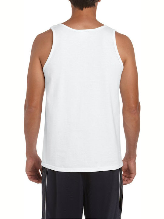 Gildan Softstyle 4200 Men's Sleeveless Promotional Blouse White