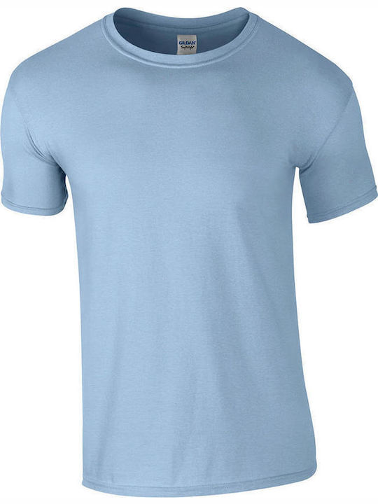 Gildan Softstyle 64000 Men's Short Sleeve Promotional T-Shirt Light Blue