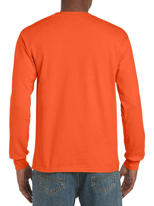 Gildan Men's Long Sleeve Promotional Blouse Orange