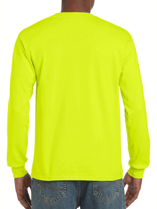 Gildan Men's Long Sleeve Promotional Blouse Yellow