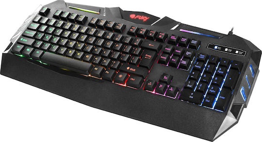Fury Spitfire RGB Gaming Πληκτρολόγιο με RGB φωτισμό (Αγγλικό US)