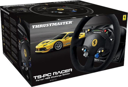 Thrustmaster TS-PC Racer 488 Ferrari Challenge Edition Steering Wheel for Mac / PC with 1080° Rotation