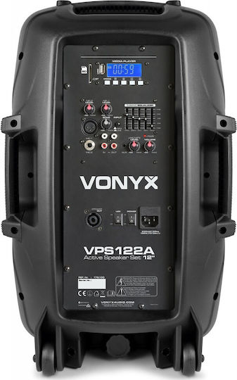 Vonyx Karaoke Speaker With Wired Microphone And Lighting Effects VPS122A 178.130 Black