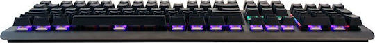 Media-Tech Cobra Pro Inferno Tastatură Mecanică de Gaming cu Comutatoare Cyan AX și Iluminare RGB Limba Tastaturii Engleză SUA Gri