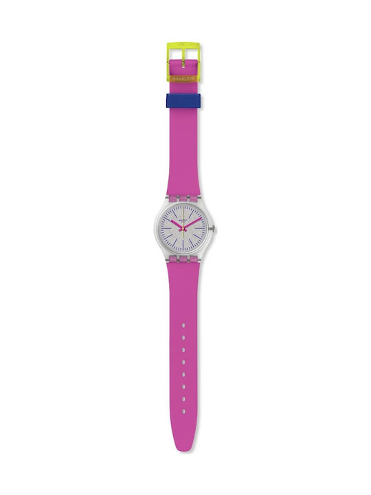 Swatch Fluo Pinky Ρολόι Μπαταρίας με Καουτσούκ Λουράκι Swatch Fluo Pinky Ρολόι Μπαταρίας με Καουτσούκ Λουράκι