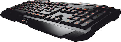 Trust GXT 280 Gaming Πληκτρολόγιο με Φωτιζόμενα πλήκτρα (Αγγλικό US)