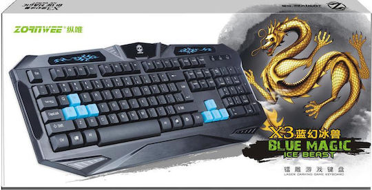 Zornwee X3 Gaming Πληκτρολόγιο (Αγγλικό US)