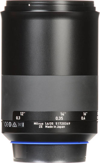 Zeiss Full Frame Camera Lens Milvus 35mm f/1.4 ZE Wide Angle for Canon EF Mount Black