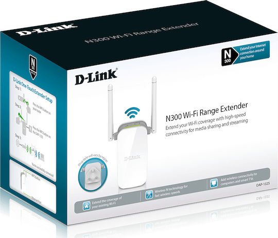 D-Link DAP-1325 WiFi Extender Single Band (2.4GHz) 300Mbps