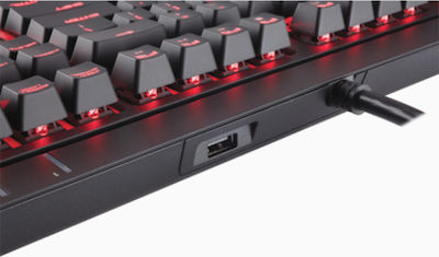 Corsair Strafe Mechanical Cherry MX Brown Гейминг Клавиатура с Подсветени клавиши Черен