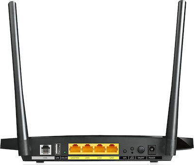 TP-LINK TD-W8970 v3 v3 ADSL2+ Wireless Modem Router Wi-Fi 4 cu 4 Porturi Gigabit Ethernet