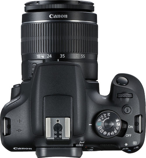 Canon DSLR Camera EOS 2000D Crop Frame Kit (EF-S 18-55mm F3.5-5.6 IS II) Black