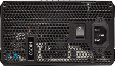 Corsair HX Series HX750 750W Μαύρο Τροφοδοτικό Υπολογιστή Full Modular 80 Plus Platinum