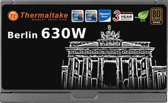 Thermaltake Berlin 630W 630W Black Computer Power Supply Full Wired 80 Plus Standard