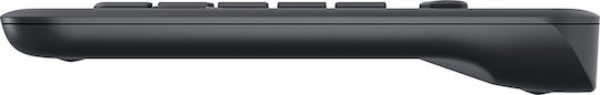 Logitech K400 Plus Ασύρματο Πληκτρολόγιο με Touchpad Αγγλικό US Μαύρο