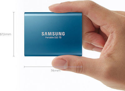 Samsung Portable SSD T5 USB 3.1 / USB-C 500GB 2.5" Earth Blue