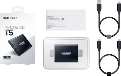 Samsung Portable SSD T5 USB 3.1 / USB-C 1TB Black