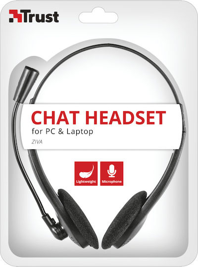 Trust Ziva On Ear Multimedia Ακουστικά με μικροφωνο και σύνδεση 3.5mm Jack